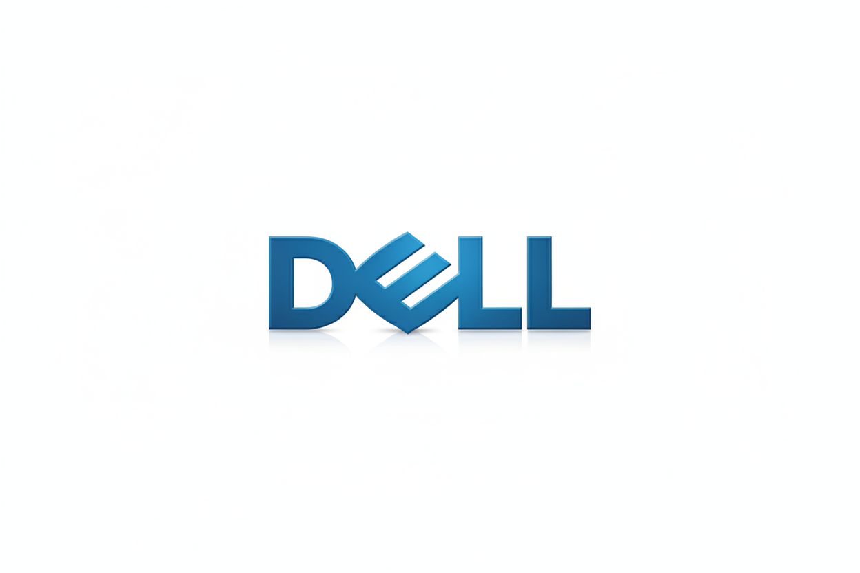 DELL logo with white backgrounf
